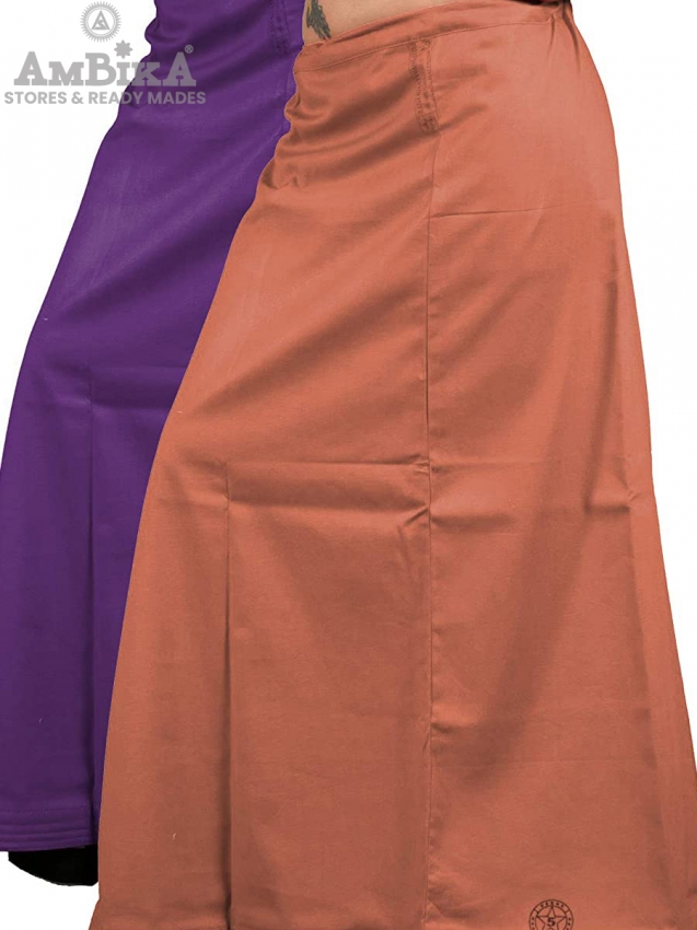 Women's Pure Cotton Readymade Inskirt [Kingfisher Daisy Japonica]