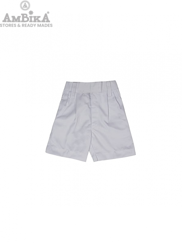 Beauty Centre School Uniform Boys White Shorts (Half Pant) with Back Elastic (16XL)