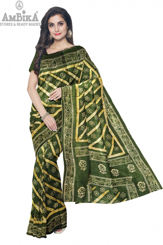 Ambika Stores Women's Madurai Sungudi Cotton Saree