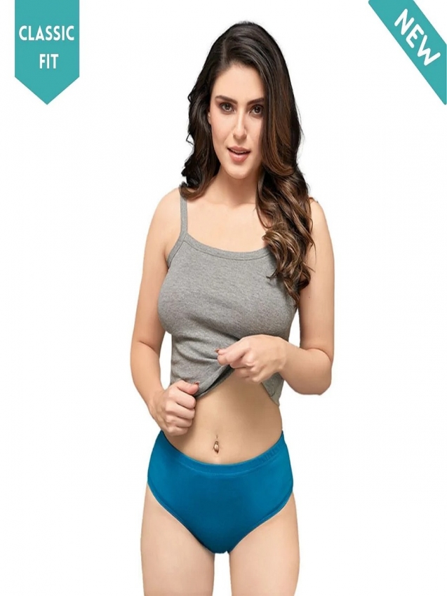 Intimacy Classic Dark Plain Panty - Inner Elastic -Pack of 3
