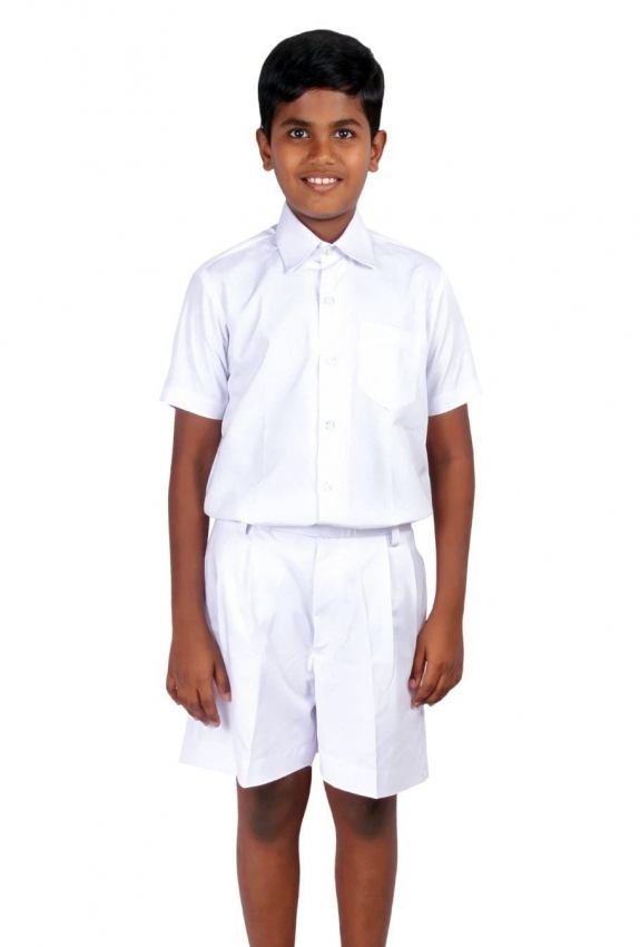 Boys Cotton Shorts, Elastic Waist Half Pants, Regular Fit Sports Shorts