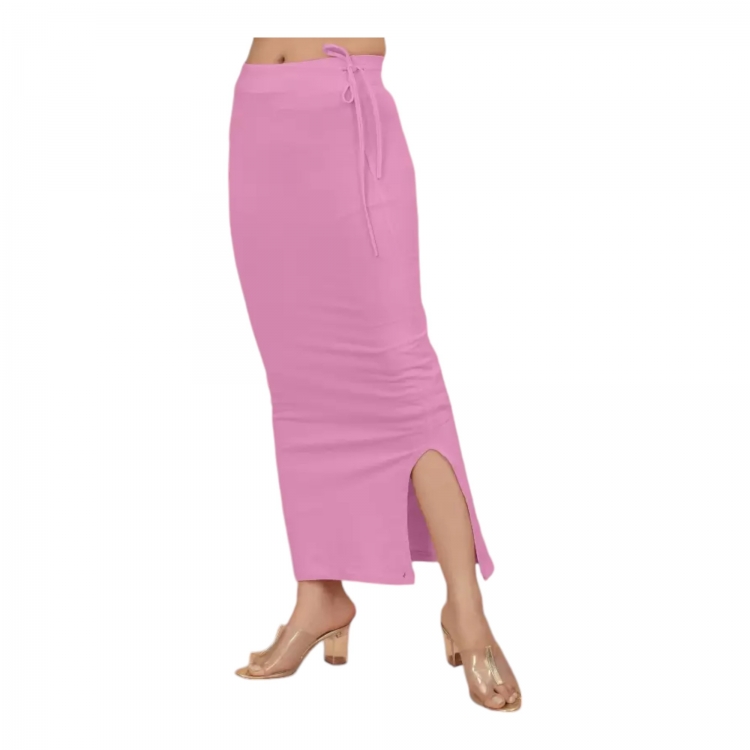 Stretchable Saree Shapewear Petticoat for Women, Cotton Blended,Petticoat,Skirts for Women,Shape Wear Dress for Saree , Spandex Saree Shapewear for Women Petticoat with Side Slit  (PACK 1)